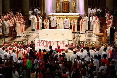 Pope celebrates mass at North America's oldest Catholic shrine