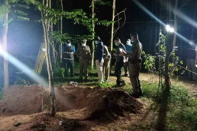 Murdered couple found in fresh forest grave