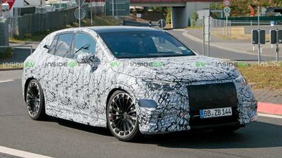 Mercedes-AMG EQE 53 SUV Snapped Testing Around The Nurburgring