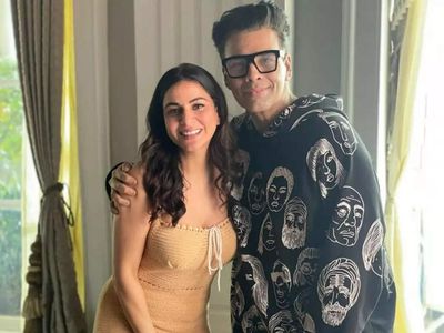 Kundali Bhagya's Preeta aka Shraddha Arya beams with joy in new photos with Karan Johar; what's brewing?