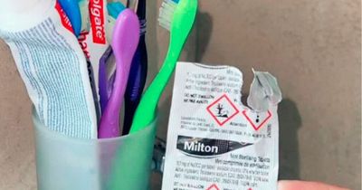 Cleaner says we've been storing toothbrush wrong and it should be face down once a week