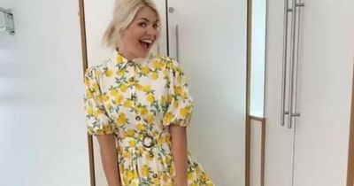 Holly Willoughby's lemon skater dress from Oasis is in the sale - be quick