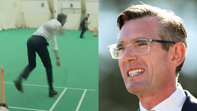 Stop What You’re Doing Watch Dominic Perrottet Absolutely Bork This Attempt At A Cricket Bowl