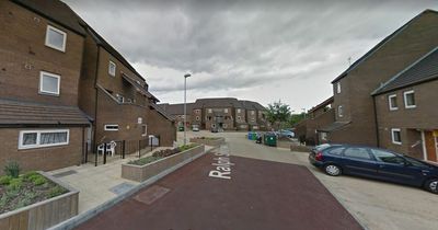 Three people escape after shed fire spreads to flats