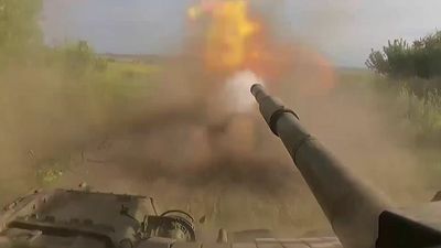 Russia Shows Off Allied Tanks In Action In Donetsk Region In Eastern Ukraine