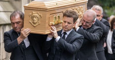 Ant McPartlin supports Declan Donnelly at brother Father Dermott Donnelly's funeral
