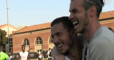 Gareth Bale just turned up at Real Madrid training to surprise his old team-mates and they loved it