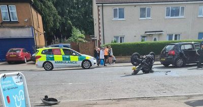 Major east end crash sees two rushed to hospital and road closed