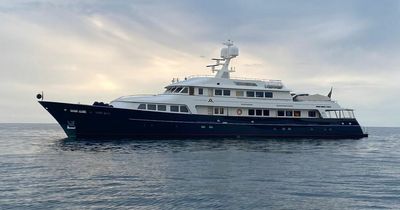 The huge billionaire's yacht spotted off the coast of Wales and who owns it