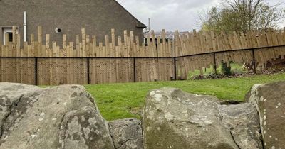 Woman vows to solve mystery of fence which looks as though it was 'erected in anger'