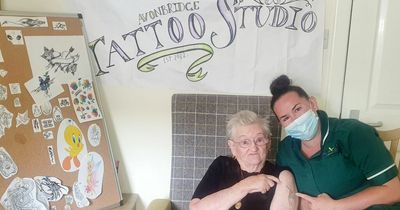 Never too old: Lanarkshire care home resident's tattoo dream comes true