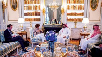 Saudi Crown Prince Meets with UNESCO Director-General