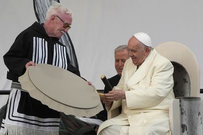 The pope visited Nunavut for the final apology of his Canadian tour