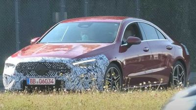 2023 Mercedes-Benz CLA Facelift Spied On Video With Little Camo