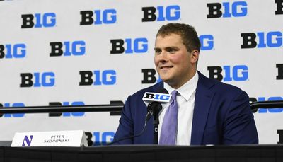 Northwestern tackle Peter Skoronski putting his mouth where his future first-round money is