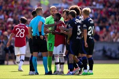 Manchester United fall to Atletico Madrid pre-season friendly defeat as Fred sees red