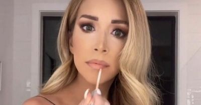 'Glam' mum did full face of make-up before giving birth to help her feel 'put together'