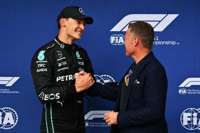 George Russell celebrates first pole position of F1 career ahead of Hungarian Grand Prix