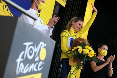 Van Vleuten roars into lead at Tour de France Femmes with stage seven win