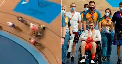 Cyclist Joe Truman knocked unconscious after hitting deck in horror Commonwealth Games crash