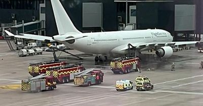 TUI flight brings fire service to runway as witnesses report 'enormous' amounts of smoke