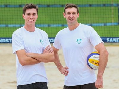 Aus men beat Maldives in beach volleyball