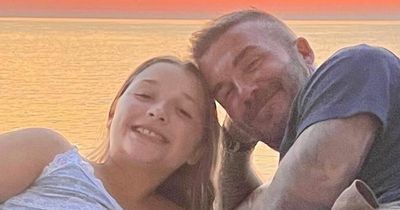 David Beckham and daughter Harper all smiles on lavish hols amid family tension rumours