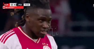 Calvin Bassey suffers post Rangers debut disaster as Ajax boss offers no defence on 'wild' red card