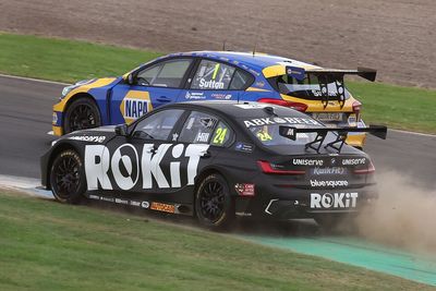 BTCC Knockhill: Hill wins Race 1 after thrilling Sutton fight