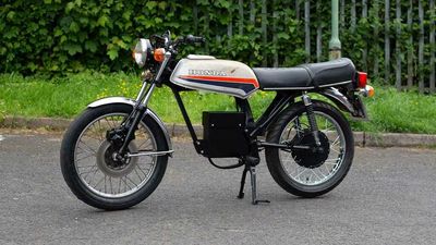 This Guy Electrified His Vintage Honda CB100