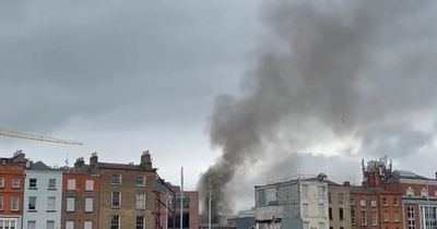 Dublin firefighters rush to tackle blaze at Capel Street after 'heavy smoke' visible in city centre
