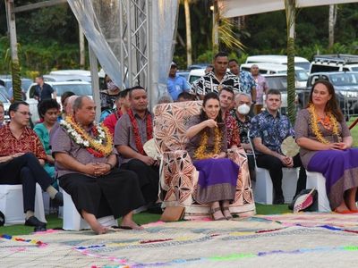 Ardern, Fiame toast NZ-Samoa friendship