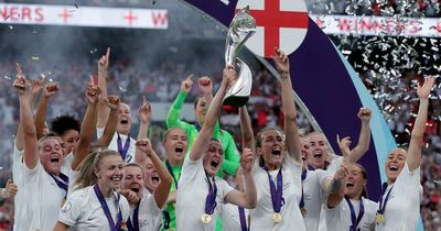 Chelsea players show their support as England beat Germany at Wembley to win Euro 202224634466