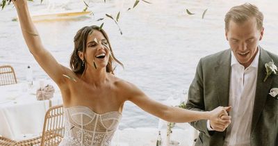Made in Chelsea's Binky Felstead beams in sheer wedding gown in first pic from big day