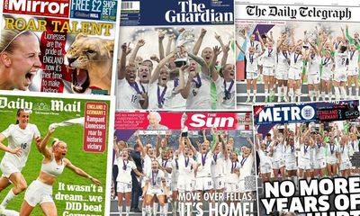 ‘No more years of hurt’: how the papers rejoiced as Lionesses bring home Euro 2022 trophy