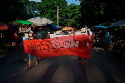 Japanese video journalist detained at Myanmar protest march