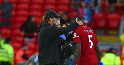 Jurgen Klopp offers update on Ibrahima Konate after limping off in Liverpool friendly