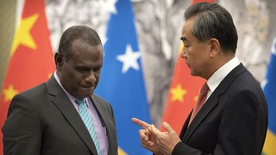 Australia tracking China, Solomons project