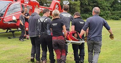 Mourne Mountain biker rescued after sustaining serious leg injury