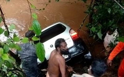 Three killed in Kerala after car plunges into canal in Pathanamthitta district