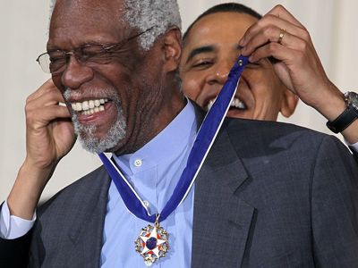 As a racial justice activist, NBA great Bill Russell was a legend off the court