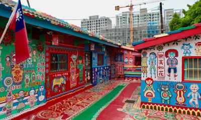 Taiwan’s Rainbow Village defaced after operators told to move out