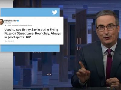 John Oliver skewers Liz Truss for resurfaced tweet mourning death of Jimmy Savile