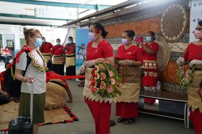 'Good to be back': Hugs and tears as Tonga reopens borders