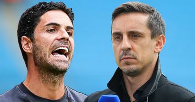 Mikel Arteta's latest decision offers Gary Neville second reminder on Arsenal's strategy