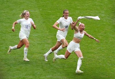 England’s victory over Germany sets record for UK’s most-watched women’s match