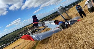 Scottish pilot in miraculous escape as plane crashes into field next to village