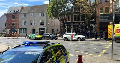 Cordon in place as paramedics issue statement over incident in Nottingham city centre