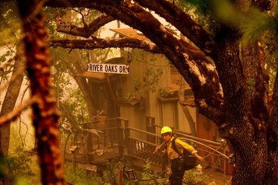 2 bodies found inside vehicle in path of big California fire