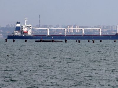 The first Ukrainian grain ship leaves Odesa after months of Russian blockade
